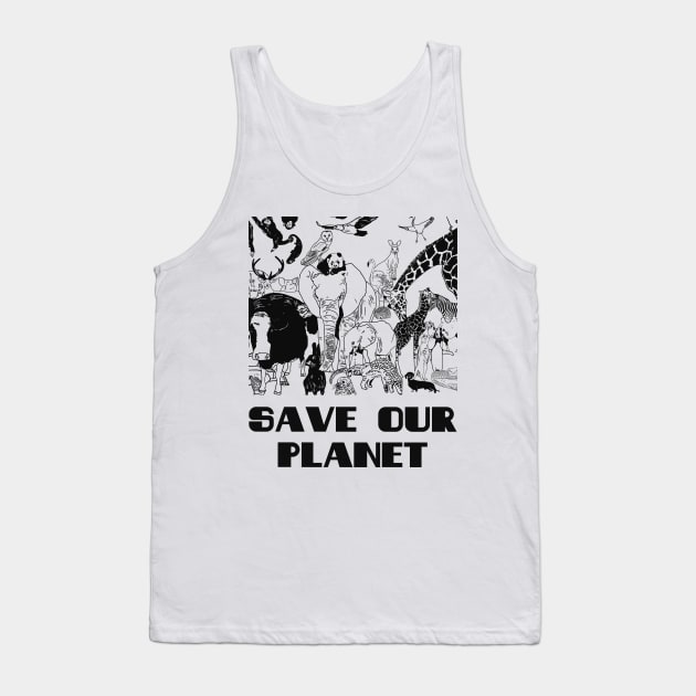 Save our planet Tank Top by Hadderstyle